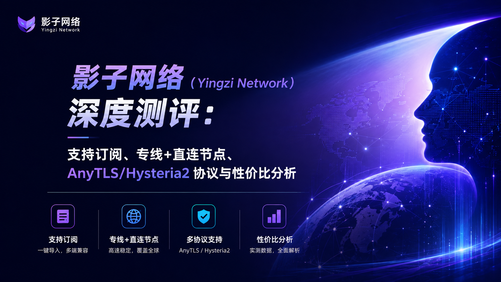 影子网络（Yingzi Network）机场深度测评：支持订阅、专线+直连节点、AnyTLS/Hysteria2 协议与性价比分析